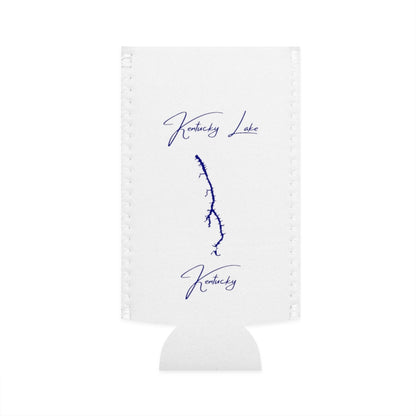 Kentucky  Kentucky  Lake  Slim  Can  Koozie  front  position  view  from  flat-front  white.webp