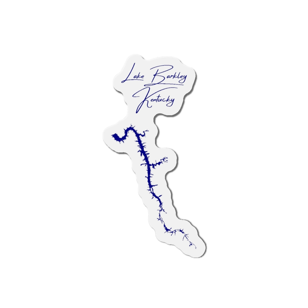 Kentucky  Lake  Barkley  Die  Cut  Magnet  front  position  view  from  front  4  x  4.webp