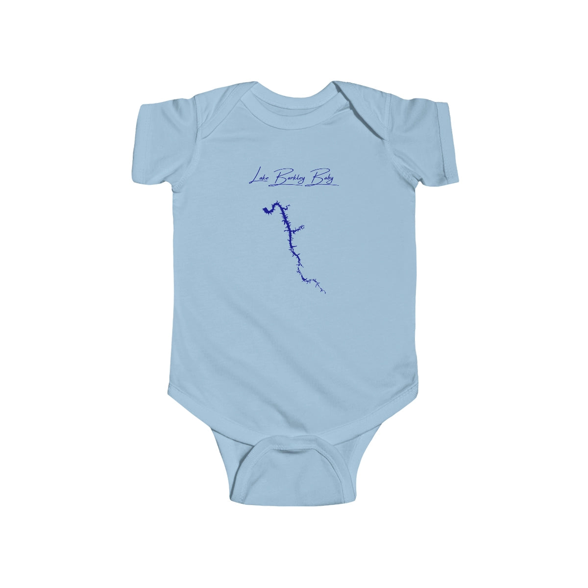 Kentucky  Lake  Barkley  Onesie  front  position  view  from  front  light  blue.webp