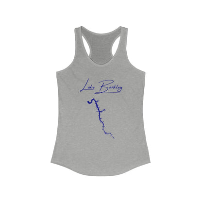 Kentucky  Lake  Barkley  Racerback-Tank  front  position  view  from  front  heather  grey.webp