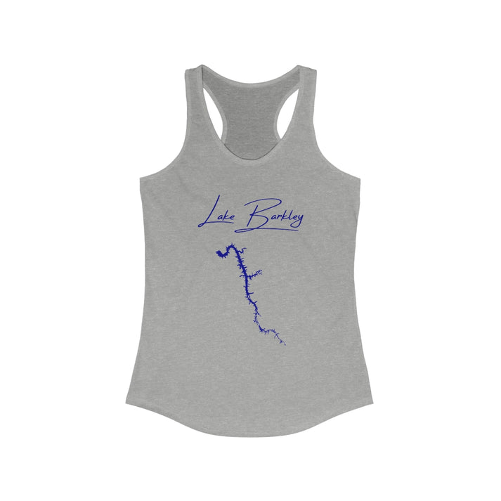 Kentucky  Lake  Barkley  Racerback-Tank  front  position  view  from  front  heather  grey.webp