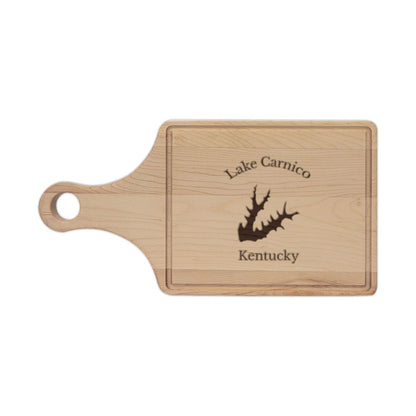 Kentucky  Lake  Carnico  Engraved  Cutting  Board  front  position  view  from  front  maple.webp