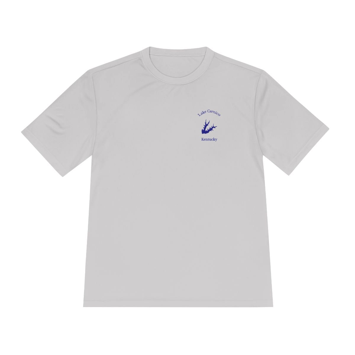 Kentucky  Lake  Carnico  Moisture  Wicking  Tee  front  position  view  from  front  silver.webp