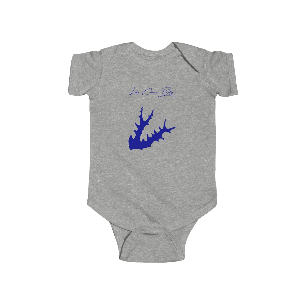 Kentucky  Lake  Carnico  Onesie  front  position  view  from  front  heather.webp
