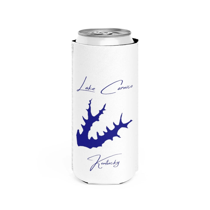 Kentucky  Lake  Carnico  Slim  Can  Koozie  front  position  view  from  front  white.webp