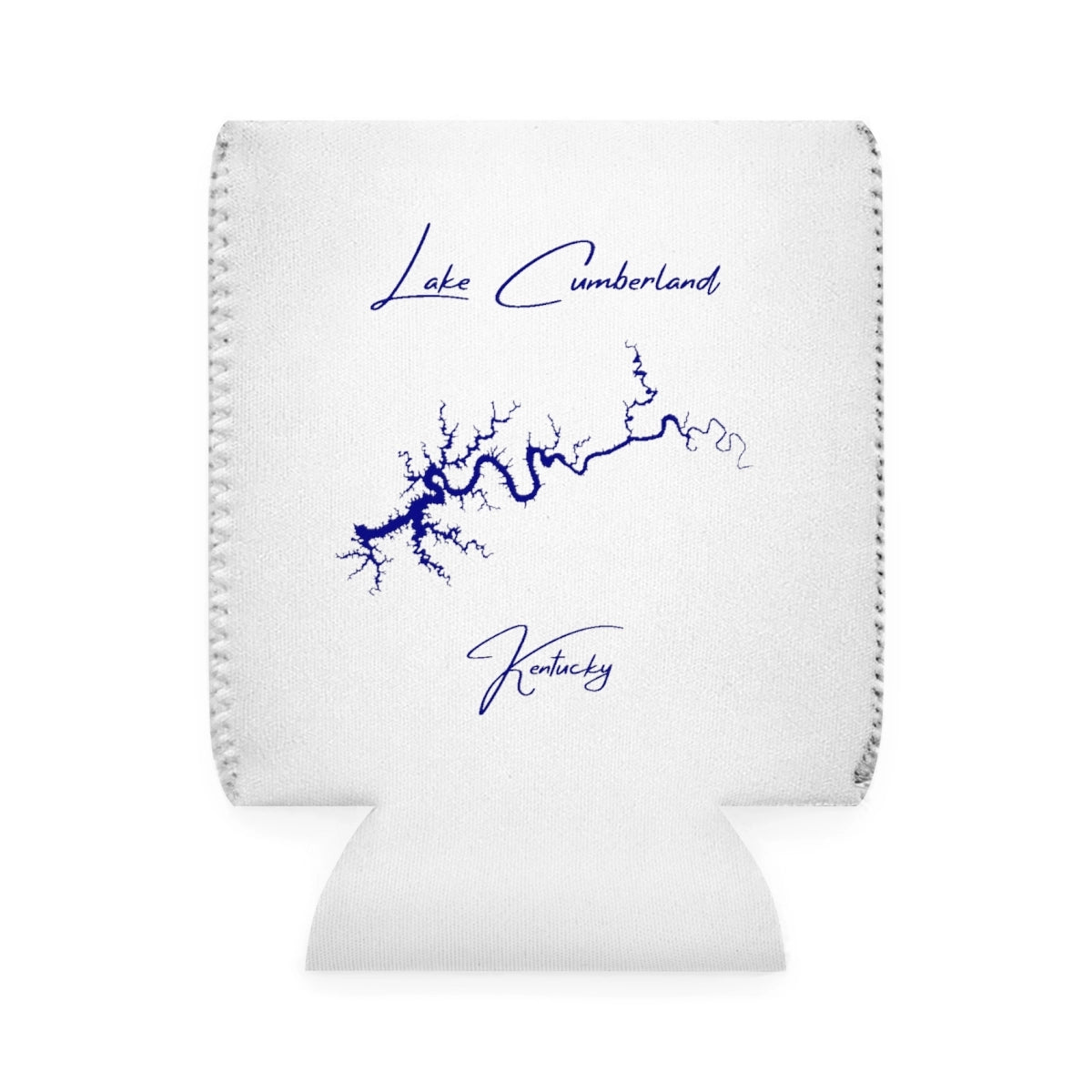 Kentucky  Lake  Cumberland  Can  Koozie  front  position  view  from  front-1  white.webp