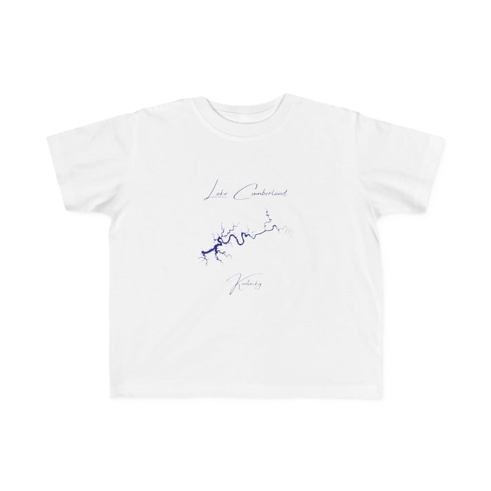 Kentucky  Lake  Cumberland  Toddler  T-shirt  front  position  view  from  front  white.webp
