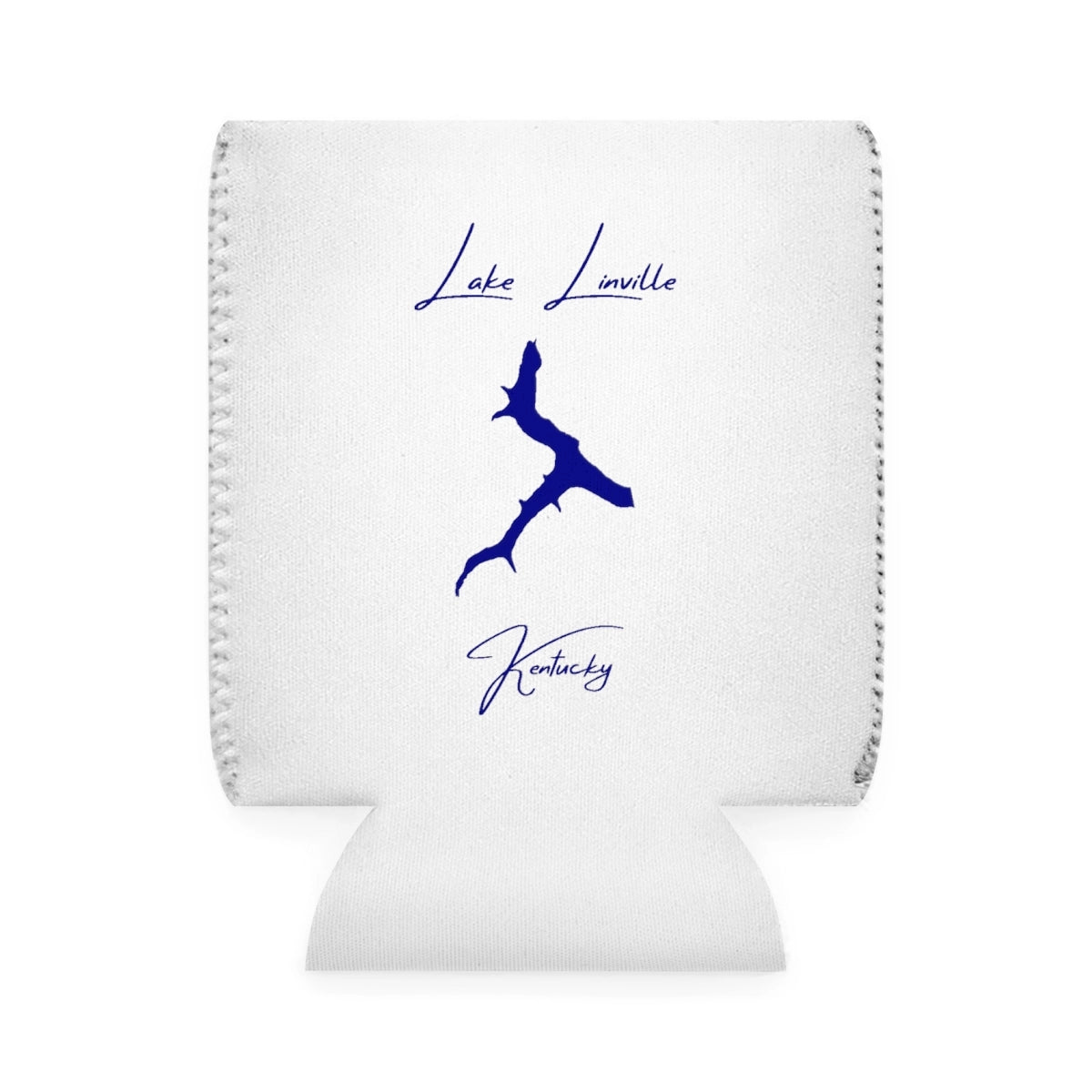 Kentucky  Lake  Linville  Can  Koozie  front  position  view  from  front-1  white.webp
