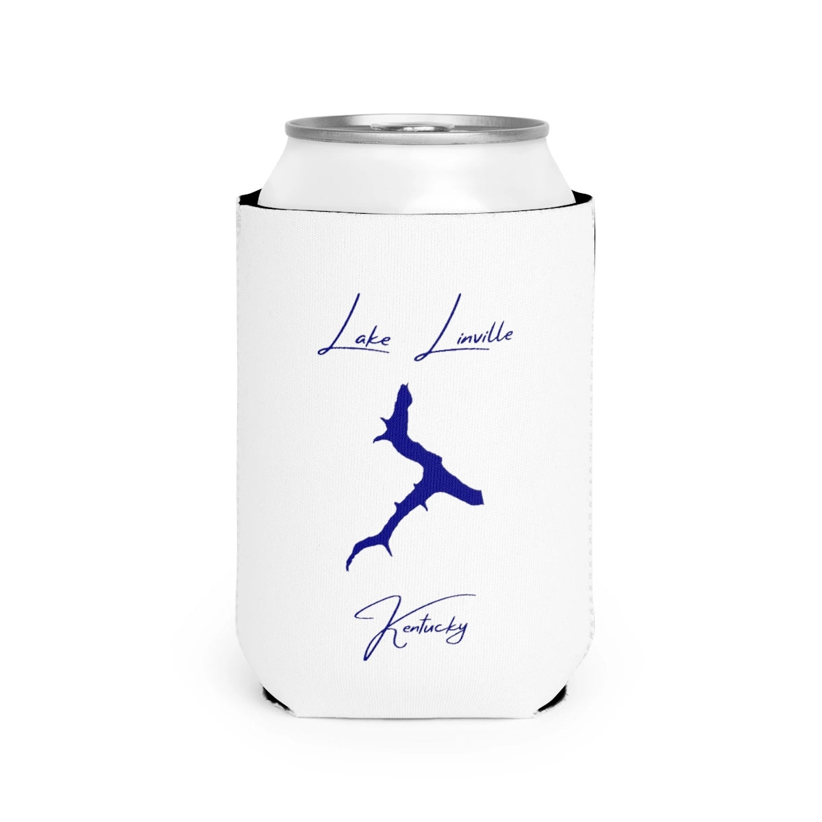 Kentucky  Lake  Linville  Can  Koozie  front  position  view  from  front-2  white.webp