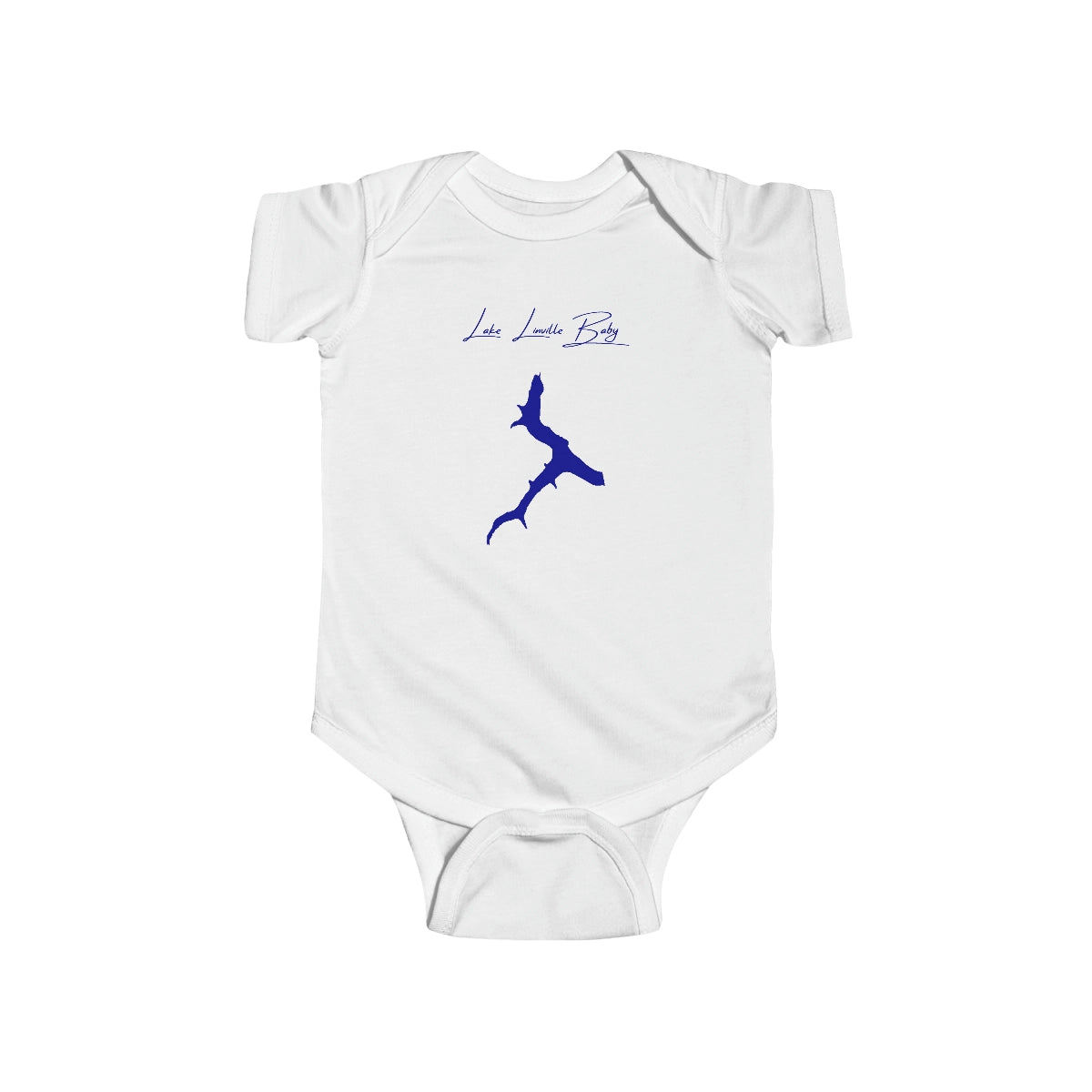 Kentucky  Lake  Linville  Onesie  front  position  view  from  front  white.webp