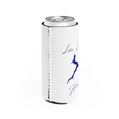 Kentucky  Lake  Linville  Slim  Can  Koozie  all  position  view  from  right  white.webp