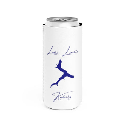 Kentucky  Lake  Linville  Slim  Can  Koozie  front  position  view  from  front  white.webp