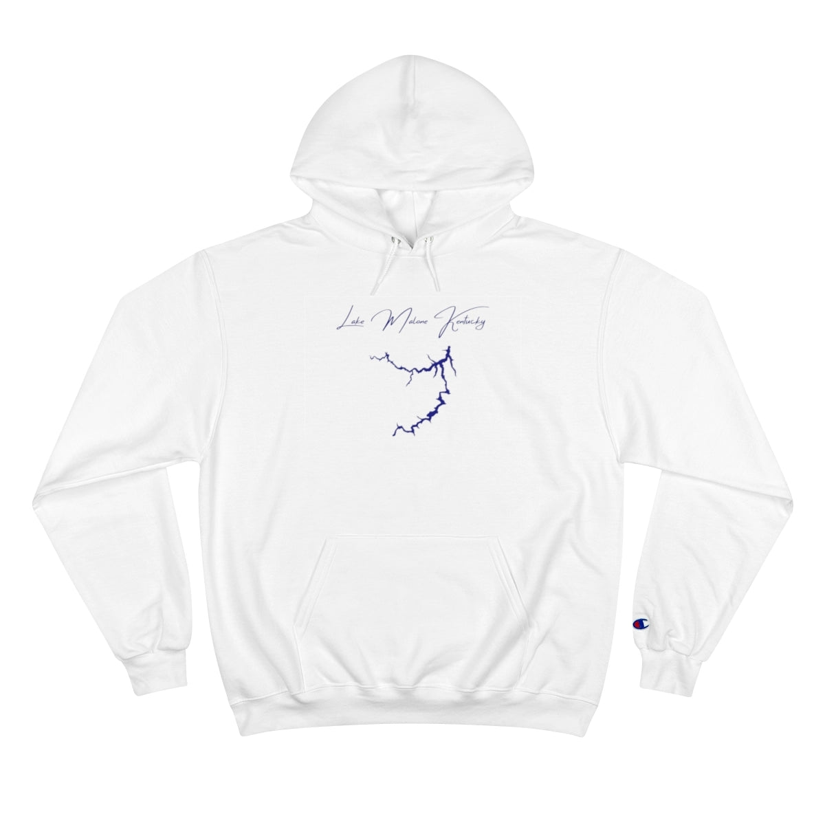 Kentucky  Lake  Malone  Hoodie  front  position  view  from  front  white.webp