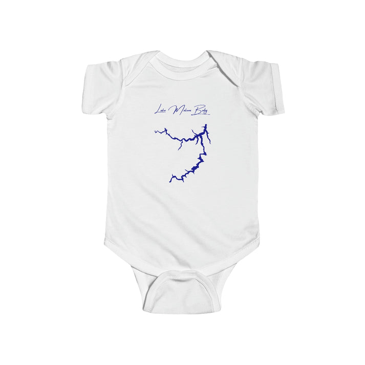 Kentucky  Lake  Malone  Onesie  front  position  view  from  front  white.webp