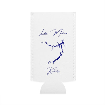 Kentucky  Lake  Malone  Slim  Can  Koozie  front  position  view  from  flat-front  white.webp