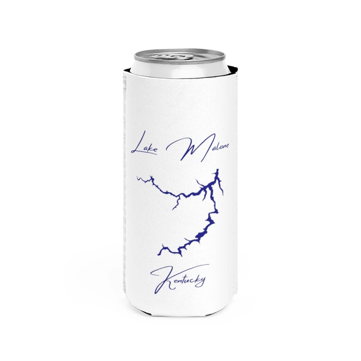 Kentucky  Lake  Malone  Slim  Can  Koozie  front  position  view  from  front  white.webp