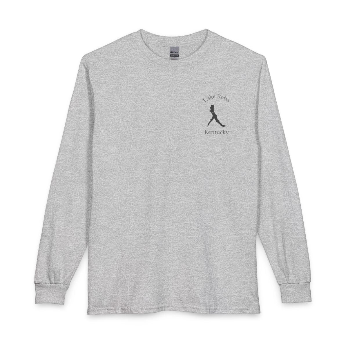 Kentucky  Lake  Reba  Long  Sleeve  Fishing  T-shirt  front  position  view  from  front  sport  grey.webp