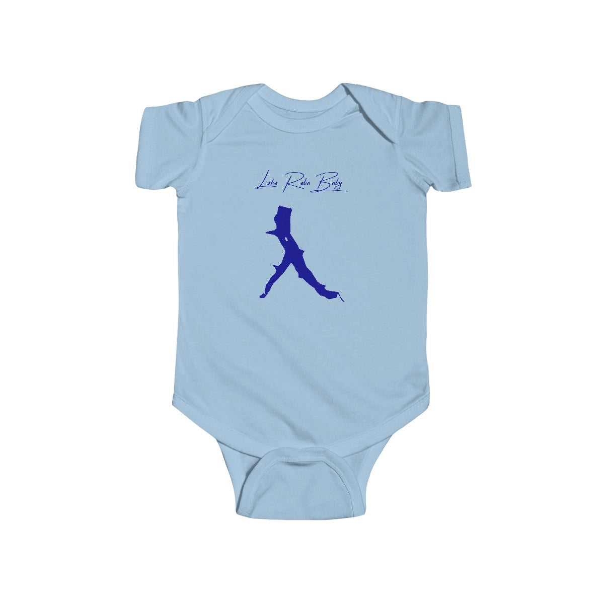 Kentucky  Lake  Reba  Onesie  front  position  view  from  front  light  blue.webp