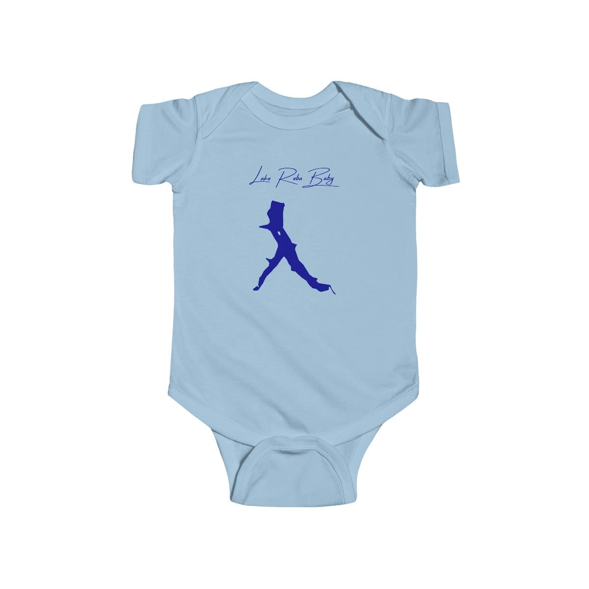 Kentucky  Lake  Reba  Onesie  front  position  view  from  front  light  blue.webp