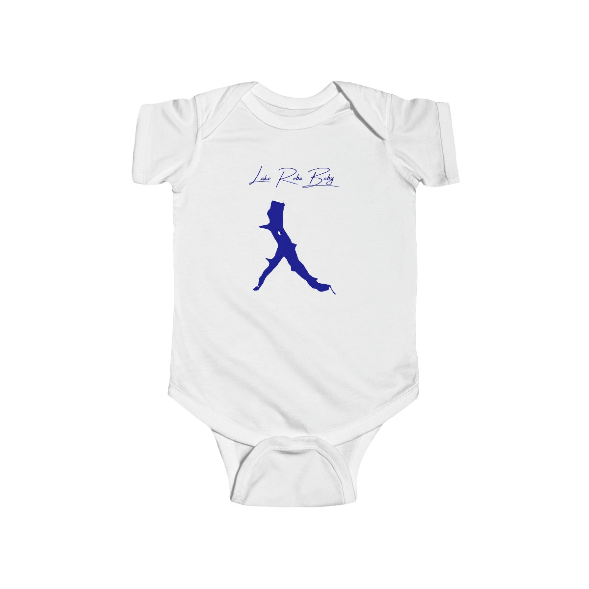 Kentucky  Lake  Reba  Onesie  front  position  view  from  front  white.webp