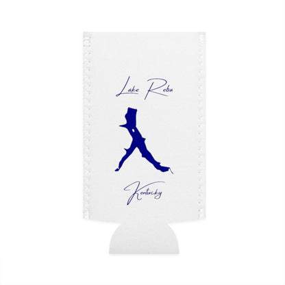 Kentucky  Lake  Reba  Slim  Can  Koozie  front  position  view  from  flat-front  white.webp
