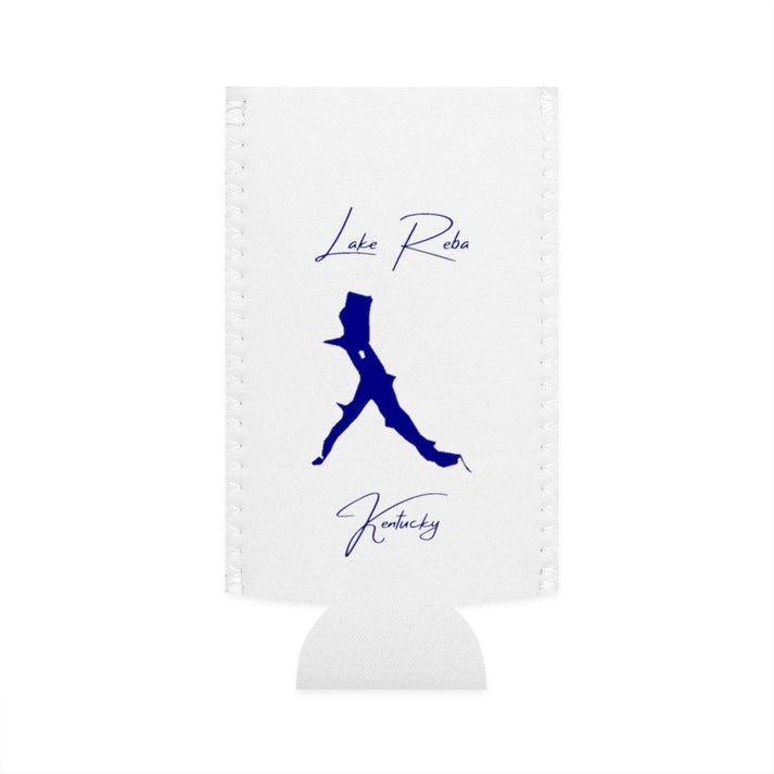 Kentucky  Lake  Reba  Slim  Can  Koozie  front  position  view  from  flat-front  white.webp