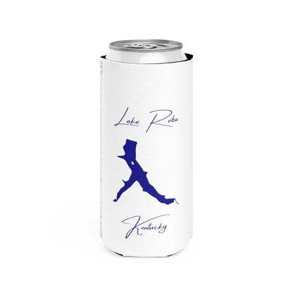 Kentucky  Lake  Reba  Slim  Can  Koozie  front  position  view  from  front  white.webp