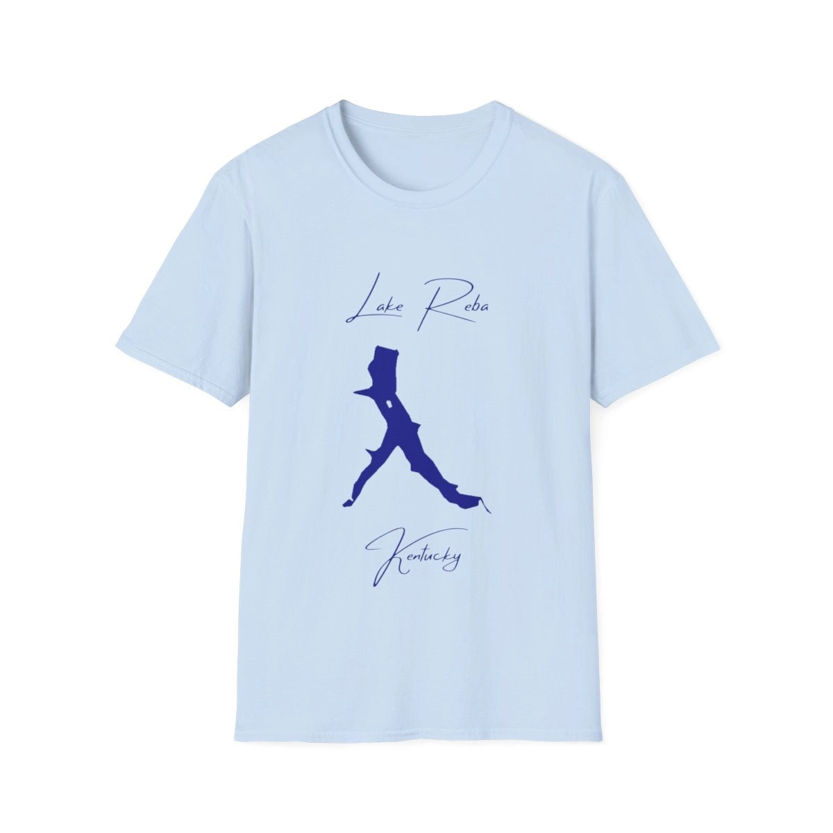 Kentucky  Lake  Reba  T-shirt  front  position  view  from  front  light  blue.webp