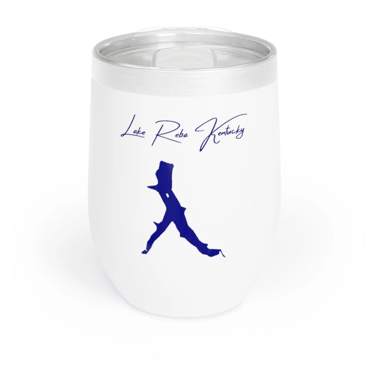 Kentucky  Lake  Reba  Wine  Tumbler  front  position  view  from  front  white.webp
