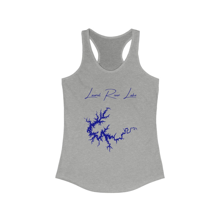 Kentucky  Laurel  River  Lake  Racerback-Tank  front  position  view  from  front  heather  grey.webp