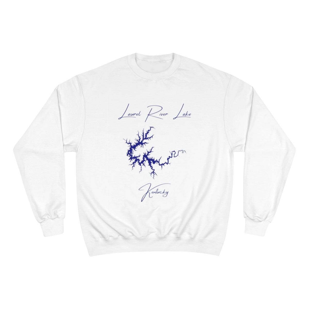 Kentucky  Laurel  River  Lake  Sweatshirt  front  position  view  from  front  white.webp