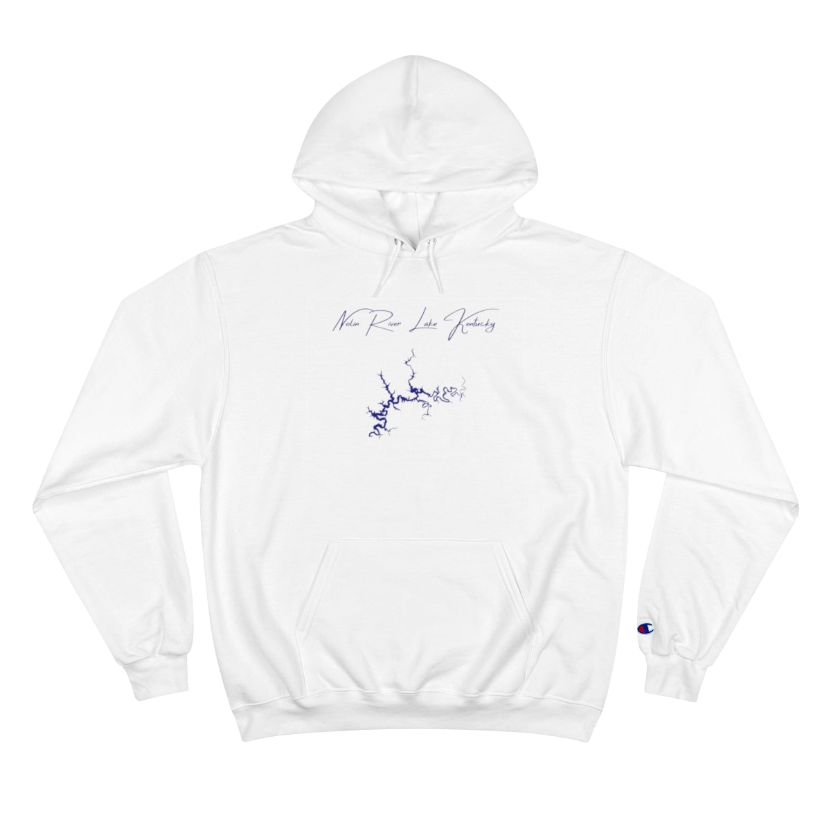 Kentucky  Nolin  River  Lake  Hoodie  front  position  view  from  front  white.webp
