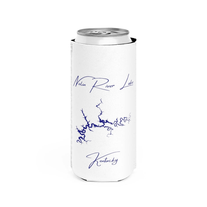 Kentucky  Nolin  River  Lake  Slim  Can  Koozie  front  position  view  from  front  white.webp