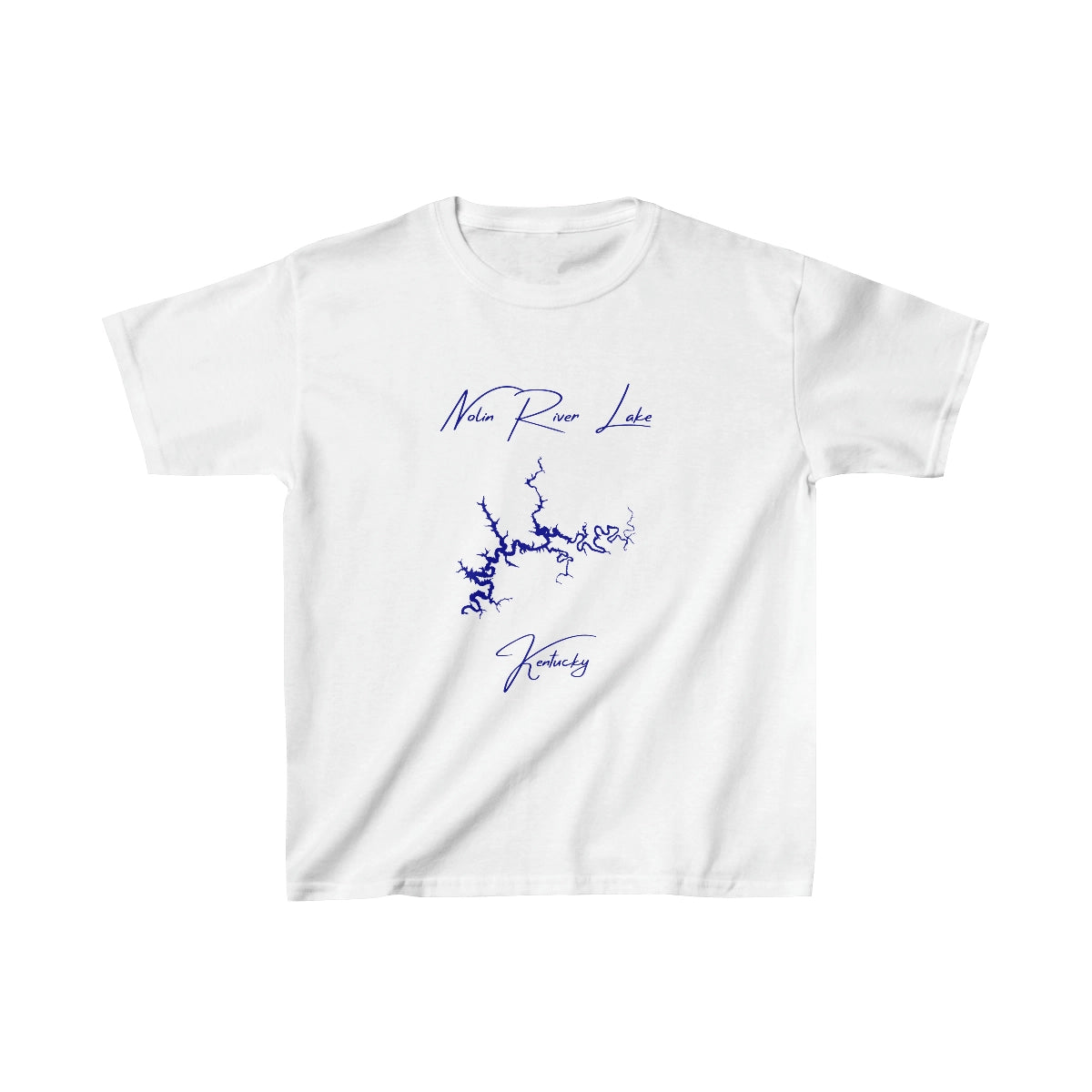 Kentucky  Nolin  River  Lake  Youth  T-shirt  front  position  view  from  front  white.webp