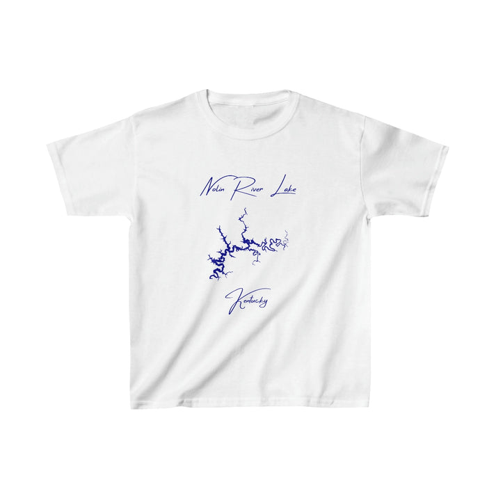 Kentucky  Nolin  River  Lake  Youth  T-shirt  front  position  view  from  front  white.webp