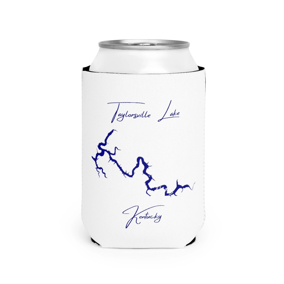 Kentucky  Taylorsville  Lake  Can  Koozie  front  position  view  from  front-2  white.webp