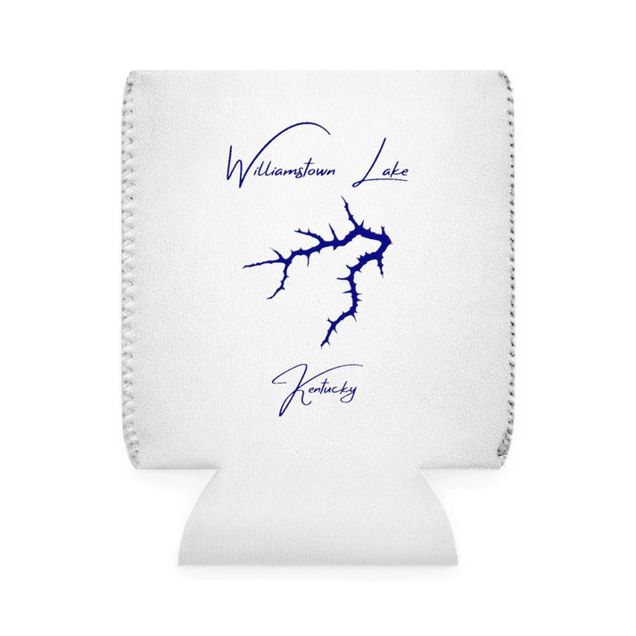 Kentucky  Williamstown  Lake  Can  Koozie  front  position  view  from  front-1  white.webp