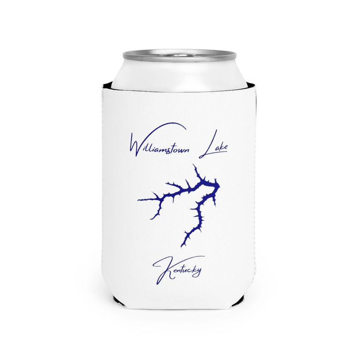 Kentucky  Williamstown  Lake  Can  Koozie  front  position  view  from  front-2  white.webp