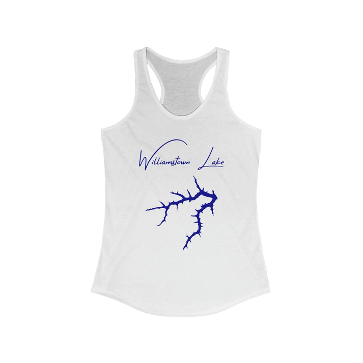 Kentucky  Williamstown  Lake  Racerback-Tank  front  position  view  from  front  solid  white.webp