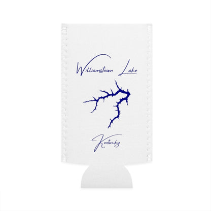 Kentucky  Williamstown  Lake  Slim  Can  Koozie  front  position  view  from  flat-front  white.webp
