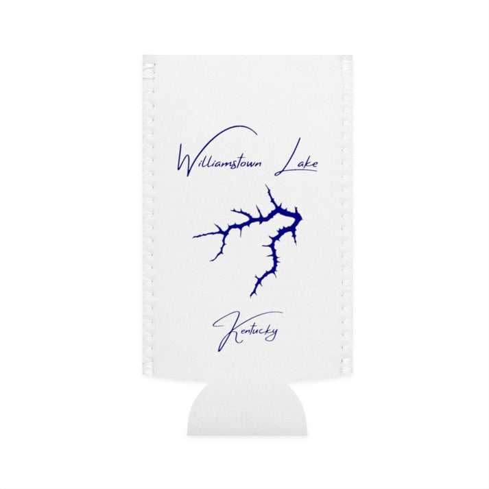 Kentucky  Williamstown  Lake  Slim  Can  Koozie  front  position  view  from  flat-front  white.webp