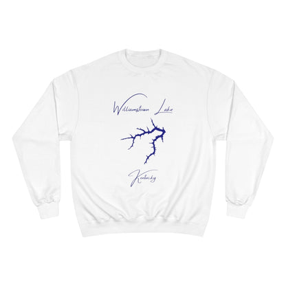 Kentucky  Williamstown  Lake  Sweatshirt  front  position  view  from  front  white.webp