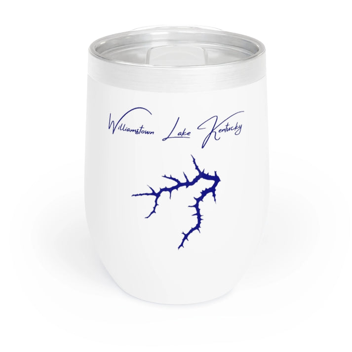 Kentucky  Williamstown  Lake  Wine  Tumbler  front  position  view  from  front  white.webp