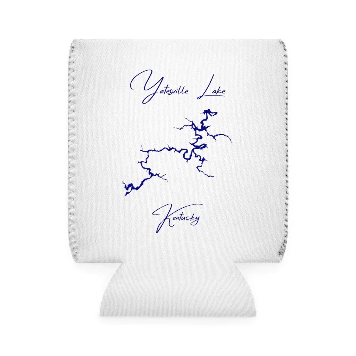 Kentucky  Yatesville  Lake  Can  Koozie  front  position  view  from  front-1  white.webp