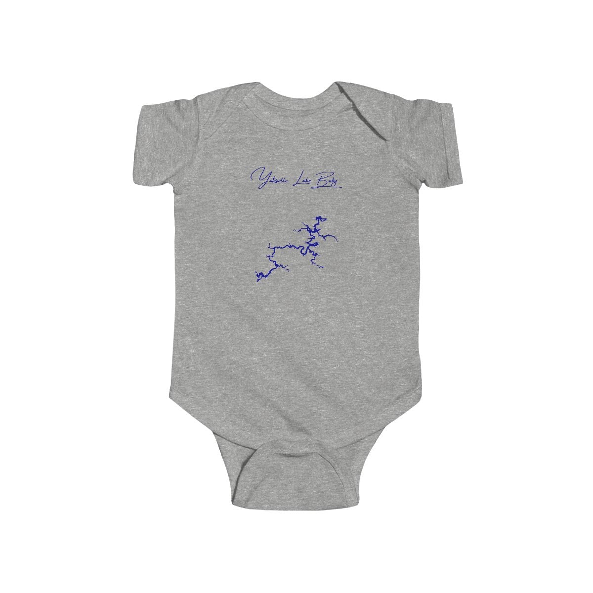 Kentucky  Yatesville  Lake  Onesie  front  position  view  from  front  heather.webp