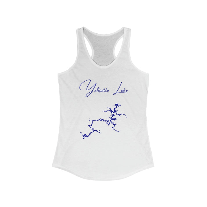 Kentucky  Yatesville  Lake  Racerback-Tank  front  position  view  from  front  solid  white.webp