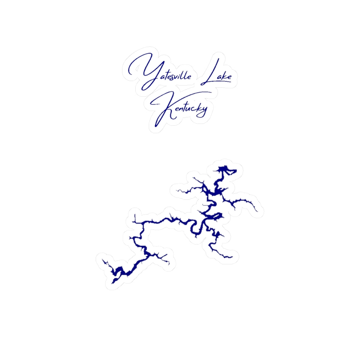 Kentucky  Yatesville  Lake  Vinyl  Decal  other  position  view  from  front  4  x  6.webp