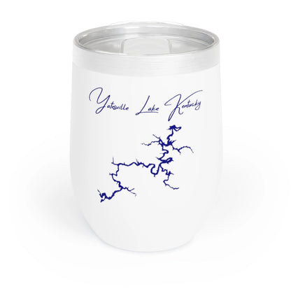Kentucky  Yatesville  Lake  Wine  Tumbler  front  position  view  from  front  white.webp