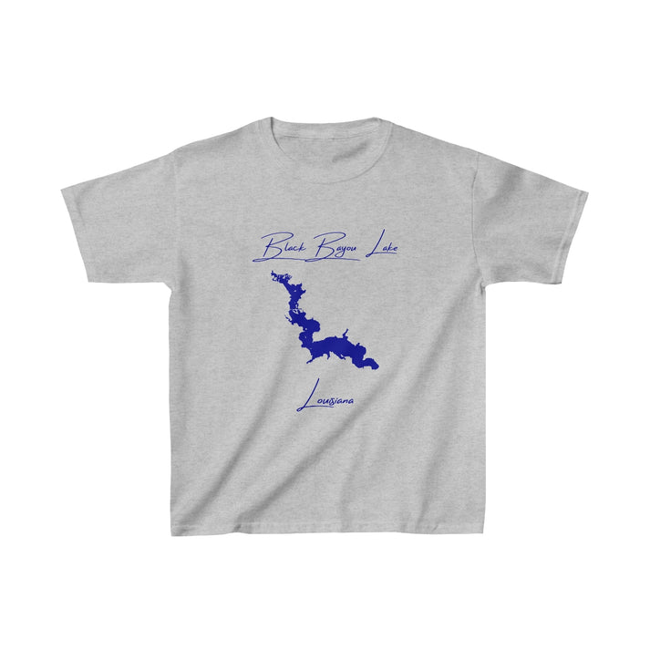Louisiana  Black  Bayou  Lake  Youth  T-shirt  front  position  view  from  front  sport  grey.webp