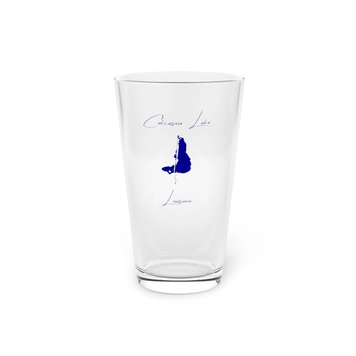 Louisiana  Calcasieu  Lake  16oz  Pint  Glass  front  position  view  from  front  16oz.webp
